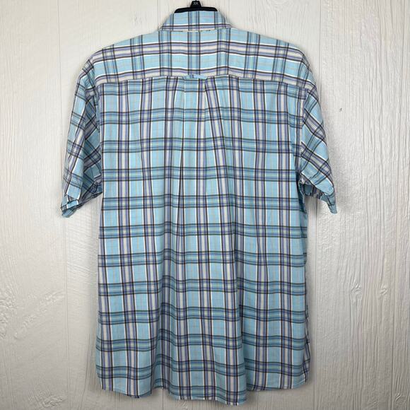 Orvis shirt men’s XL short sleeve button-down blue Armpit to armpit: 27” - Picture 7 of 8